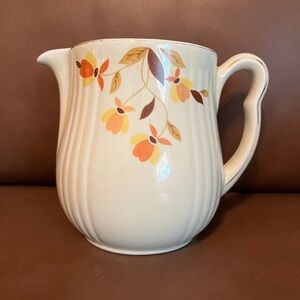 Hall Superior Autumn w/ Gold Leaf Coffee Pitcher